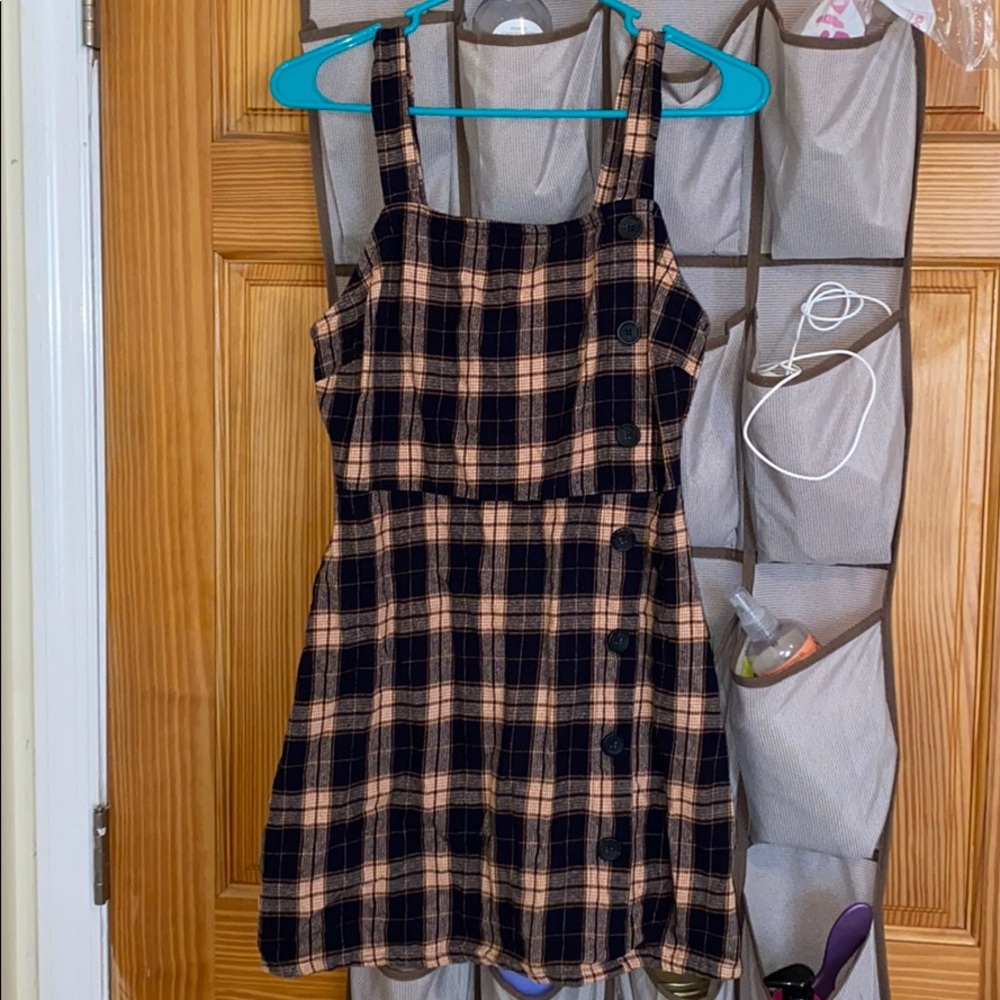 Plaid schoolgirl dress